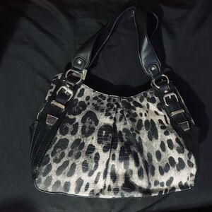 Snow leopard purse